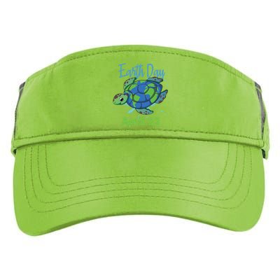 April 22 Water Turtle Sea World Planet Hour Day Earth Gift Adult Drive Performance Visor