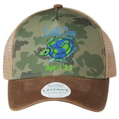 April 22 Water Turtle Sea World Planet Hour Day Earth Gift Legacy Tie Dye Trucker Hat