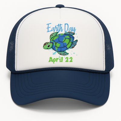 April 22 Water Turtle Sea World Planet Hour Day Earth Gift Trucker Hat