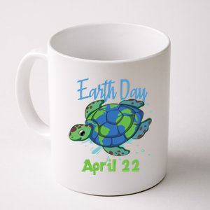 April 22 Water Turtle Sea World Planet Hour Day Earth Gift Coffee Mug