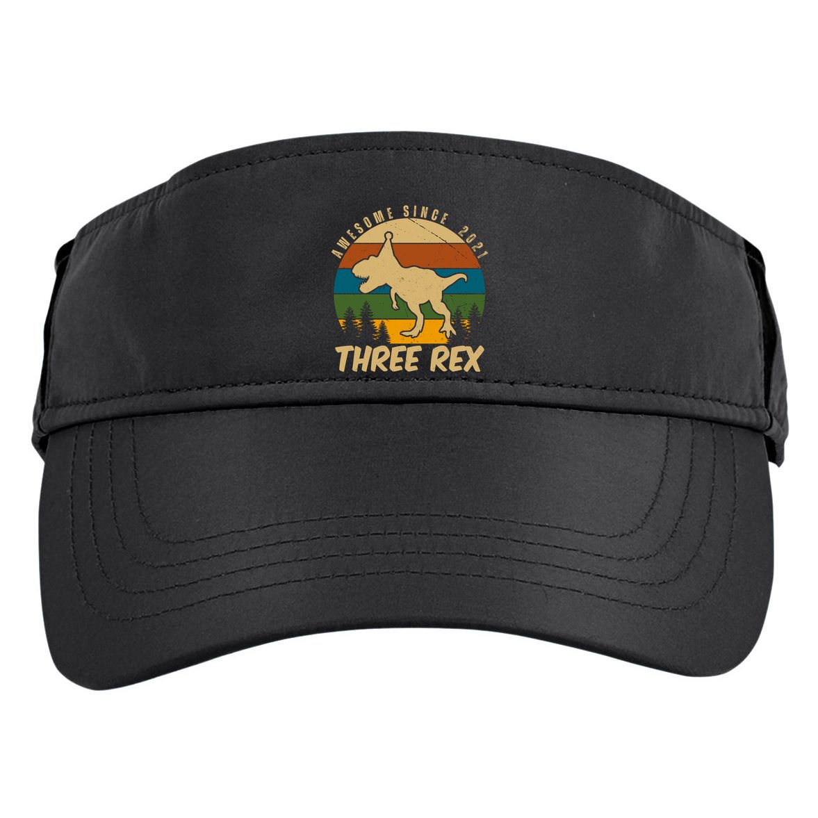 Awesome 3rd Birthday Dinosaur Gift Adult Drive Performance Visor
