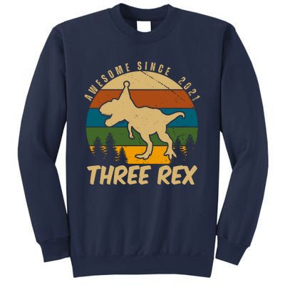 Awesome 3rd Birthday Dinosaur Gift Sweatshirt