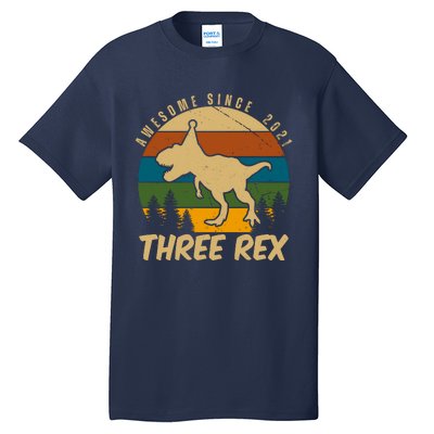 Awesome 3rd Birthday Dinosaur Gift Tall T-Shirt