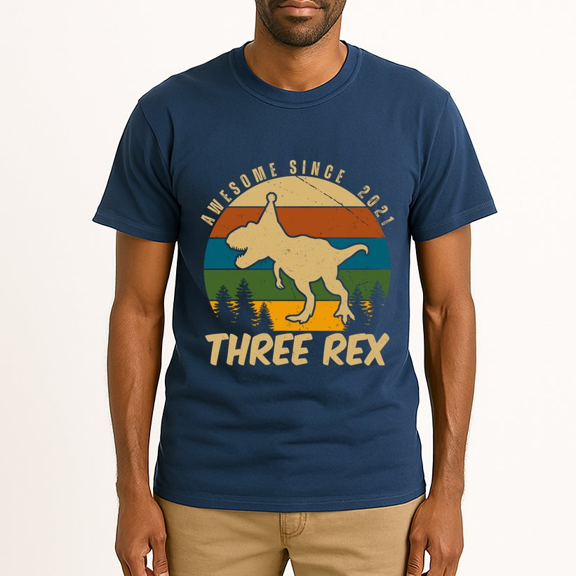 Awesome 3rd Birthday Dinosaur Gift Tall T-Shirt