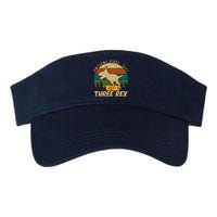 Awesome 3rd Birthday Dinosaur Gift Valucap Bio-Washed Visor