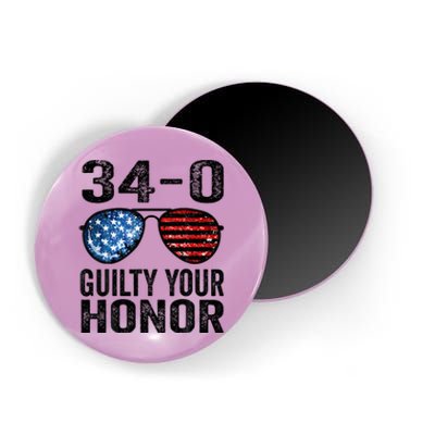 All 34 Felony Counts Anti Trump Political Statement Magnet