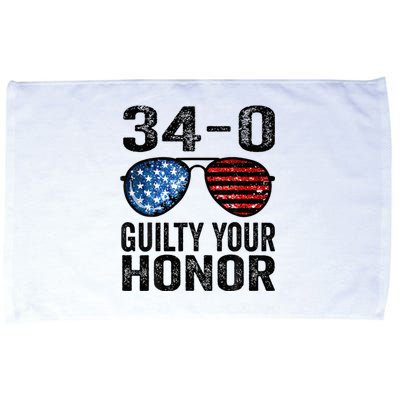 All 34 Felony Counts Anti Trump Political Statement Microfiber Hand Towel