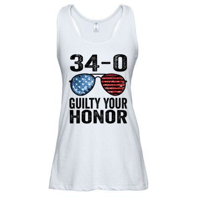 All 34 Felony Counts Anti Trump Political Statement Ladies Essential Flowy Tank