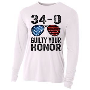 All 34 Felony Counts Anti Trump Political Statement Cooling Performance Long Sleeve Crew