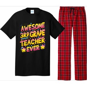 Awesome 3Rd Grade Teacher Ever Meaningful Gift Pajama Set