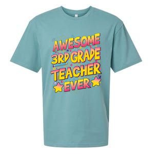 Awesome 3Rd Grade Teacher Ever Meaningful Gift Sueded Cloud Jersey T-Shirt