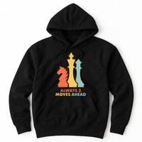 Always 3 Moves Ahead Retro Chess Player Gift Hoodie