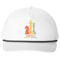 Always 3 Moves Ahead Retro Chess Player Gift Snapback Five-Panel Rope Hat