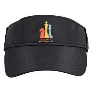 Always 3 Moves Ahead Retro Chess Player Gift Adult Drive Performance Visor