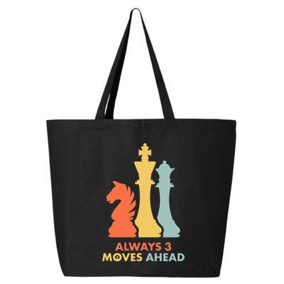 Always 3 Moves Ahead Retro Chess Player Gift 25L Jumbo Tote