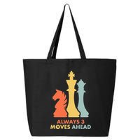 Always 3 Moves Ahead Retro Chess Player Gift 25L Jumbo Tote