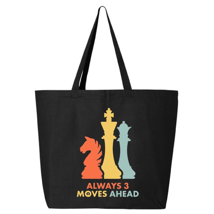 Always 3 Moves Ahead Retro Chess Player Gift 25L Jumbo Tote