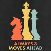 Always 3 Moves Ahead Retro Chess Player Gift 25L Jumbo Tote