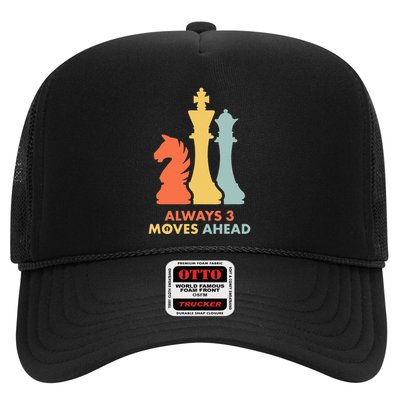 Always 3 Moves Ahead Retro Chess Player Gift Trucker Hat