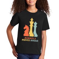Always 3 Moves Ahead Retro Chess Player Gift Kids T-Shirt