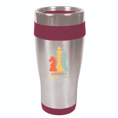 Always 3 Moves Ahead Retro Chess Player Gift 16oz Travel Tumbler