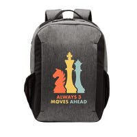Always 3 Moves Ahead Retro Chess Player Gift Vector Backpack