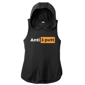 Anti 3 Putt Ladies PosiCharge Tri-Blend Wicking Draft Hoodie Tank