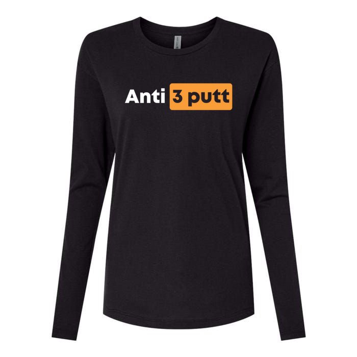 Anti 3 Putt Womens Cotton Relaxed Long Sleeve T-Shirt