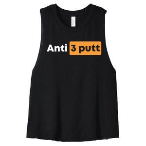 Anti 3 Putt Women's Racerback Cropped Tank