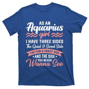 Aquarius 3 Sides Aquarius Birthday Gift T-Shirt