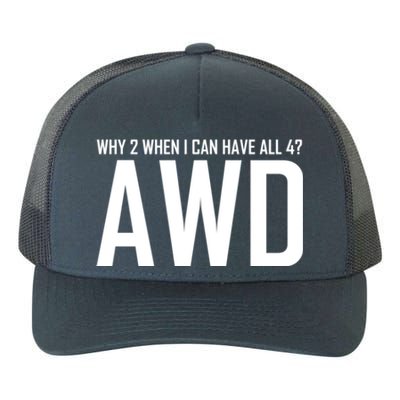 All 4 Awd Design For Allwheel Drive Car Fans Gift Yupoong Adult 5-Panel Trucker Hat