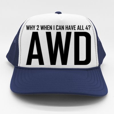 All 4 Awd Design For Allwheel Drive Car Fans Gift Trucker Hat