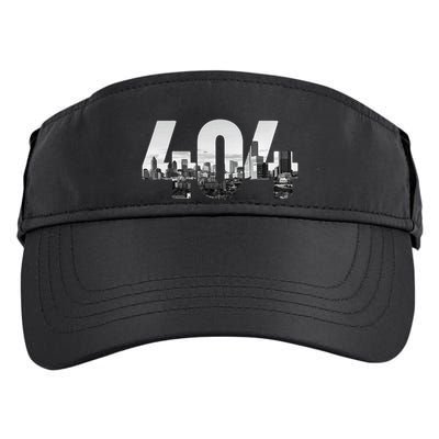 Atlanta 404 Area Code Skyline Atl Georgia Vintage Adult Drive Performance Visor