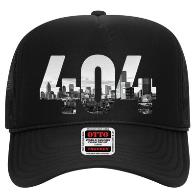 Atlanta 404 Area Code Skyline Atl Georgia Vintage Trucker Hat