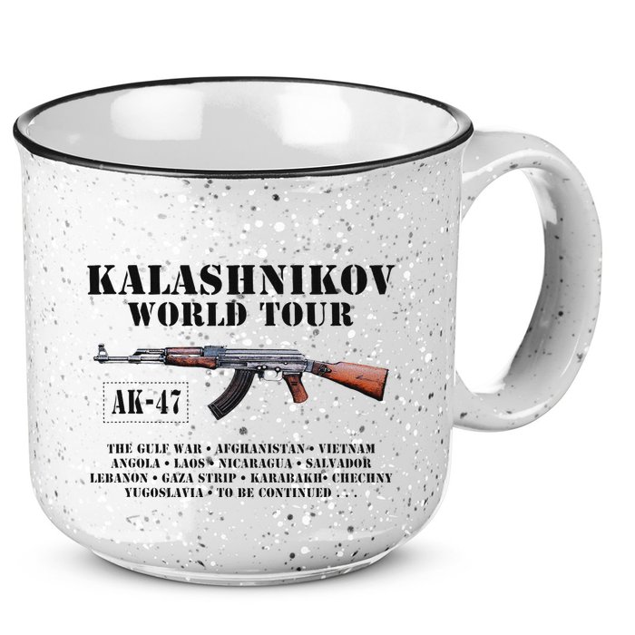 Ak 47 Kalashnikov World 15oz Campfire Ceramic Mug