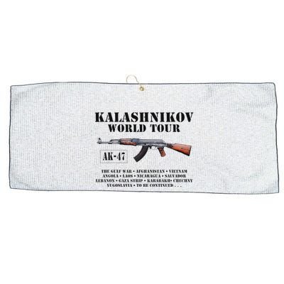 Ak 47 Kalashnikov World Large Microfiber Waffle Golf Towel