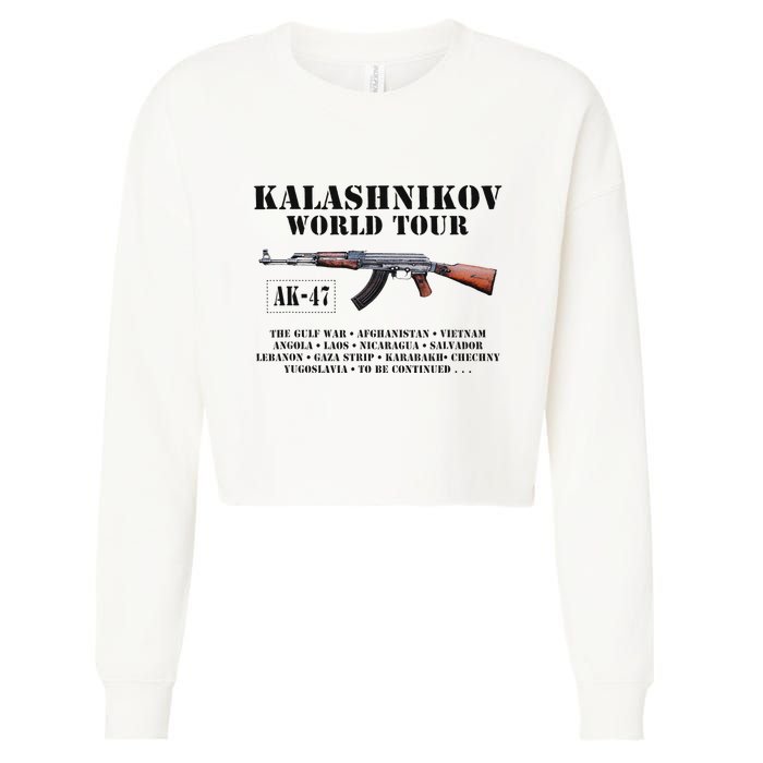 Ak 47 Kalashnikov World Cropped Pullover Crew