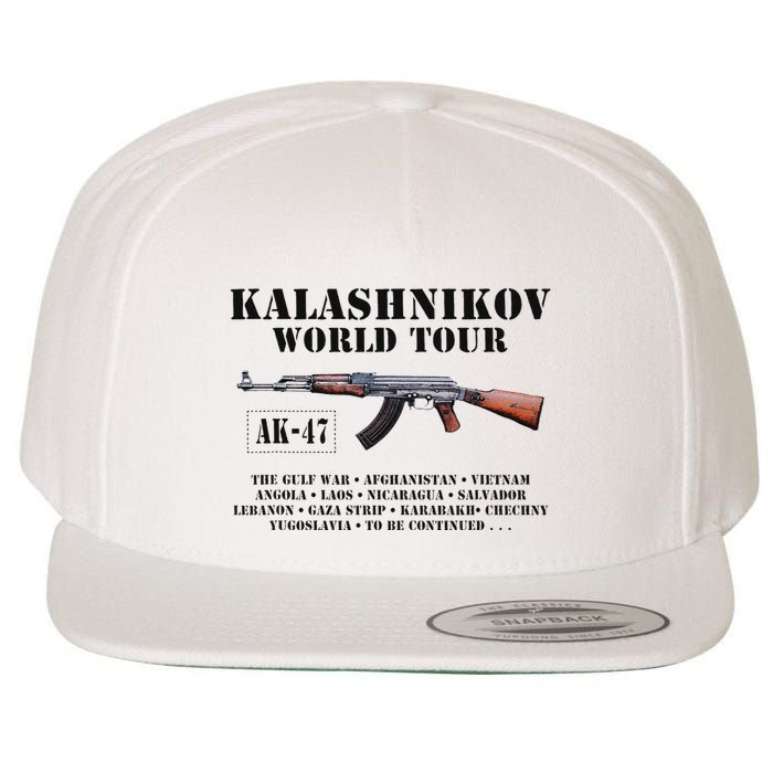 Ak 47 Kalashnikov World Wool Snapback Cap
