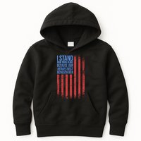 I stand for the flag because hero's lay beneath it. Kids Hoodie
