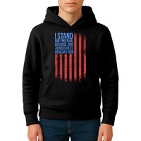 I stand for the flag because hero's lay beneath it. Kids Hoodie