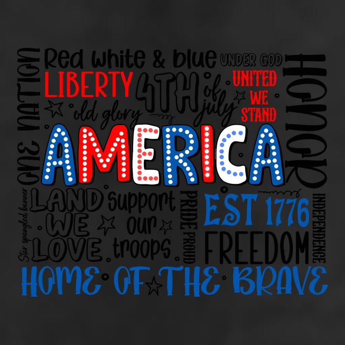 America 4th Of July Quotes 7 Panel Mesh Trucker Snapback Hat