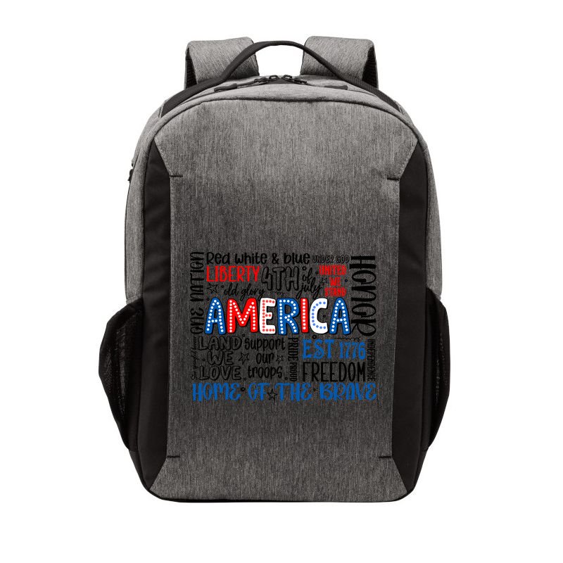 America 4th Of July Quotes Vector Backpack