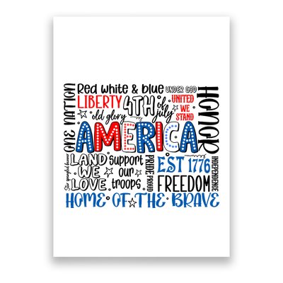 America 4th Of July Quotes Poster