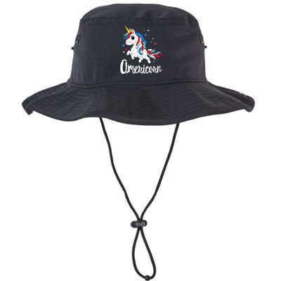 Americorn 4th of July Unicorn American Patriotic Legacy Cool Fit Booney Bucket Hat