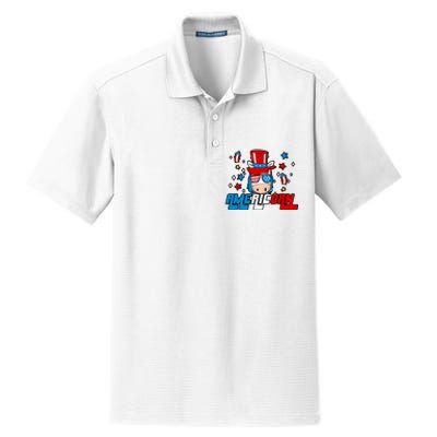 Americorn 4th Of July Boy Girl Unicorn American Patriotic Dry Zone Grid Polo