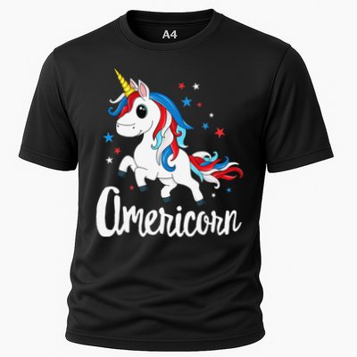 Americorn 4th of July Unicorn American Patriotic Performance Shirt