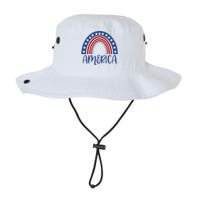 America 4th Of July Rainbow USA Legacy Cool Fit Booney Bucket Hat