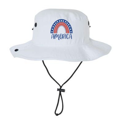 America 4th Of July Rainbow USA Legacy Cool Fit Booney Bucket Hat