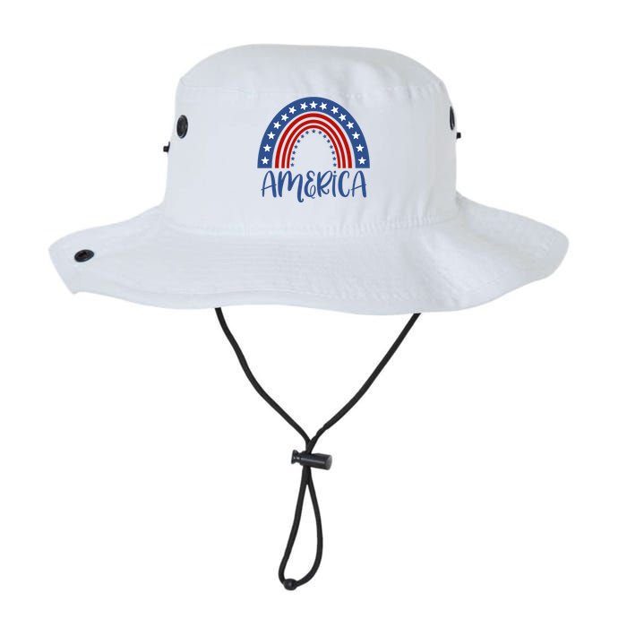 America 4th Of July Rainbow USA Legacy Cool Fit Booney Bucket Hat