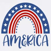 America 4th Of July Rainbow USA Beanie